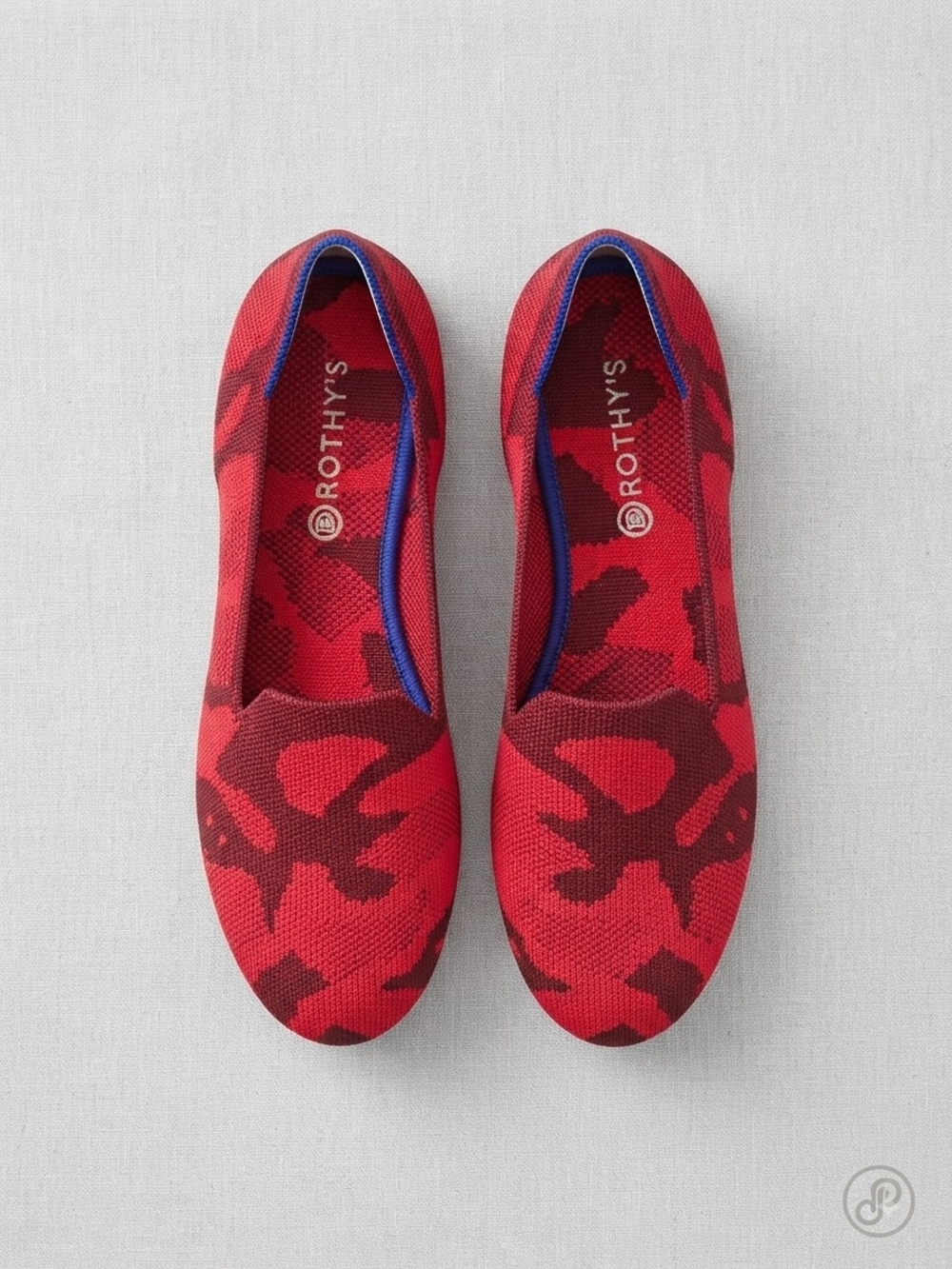 Rothy's Sustainable Knit Flats - Red Camo - Size US K4 Big Kids/girls 4